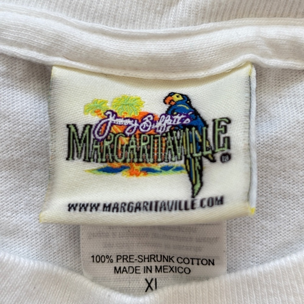 VTG Margaritaville It's Five O’Clock Somewhere Jimmy Buffett T-Shirt XL 2 Sided - Picture 8 of 16